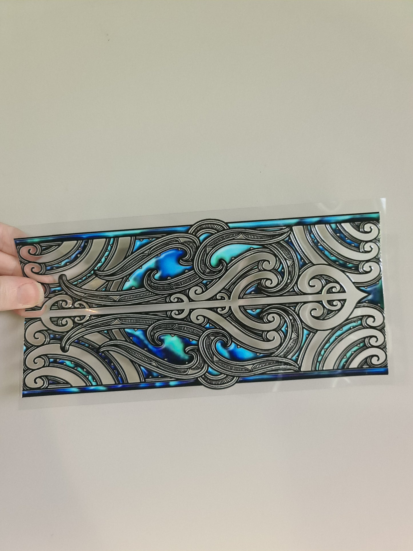 UV dtf transfer Maori design 23cmx11cm 16oz wrap #1176