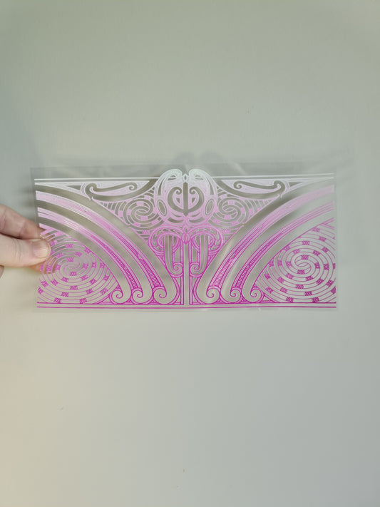UV dtf transfer Maori design 23cmx11cm 16oz wrap #1304