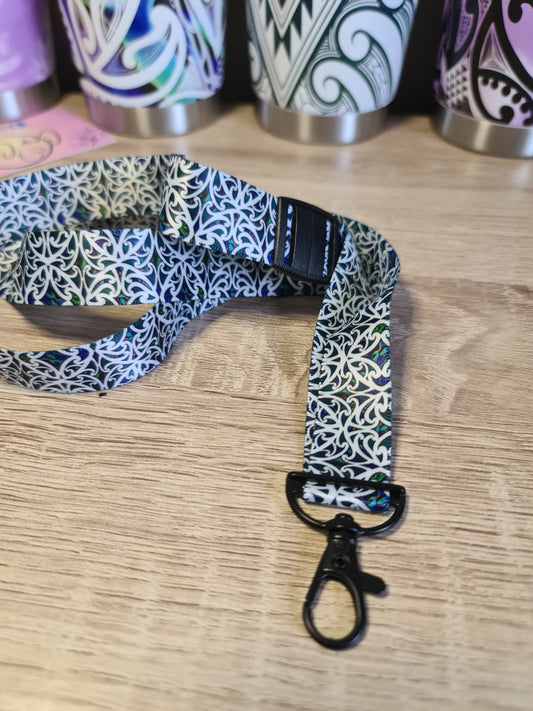 Custom lanyard paua design