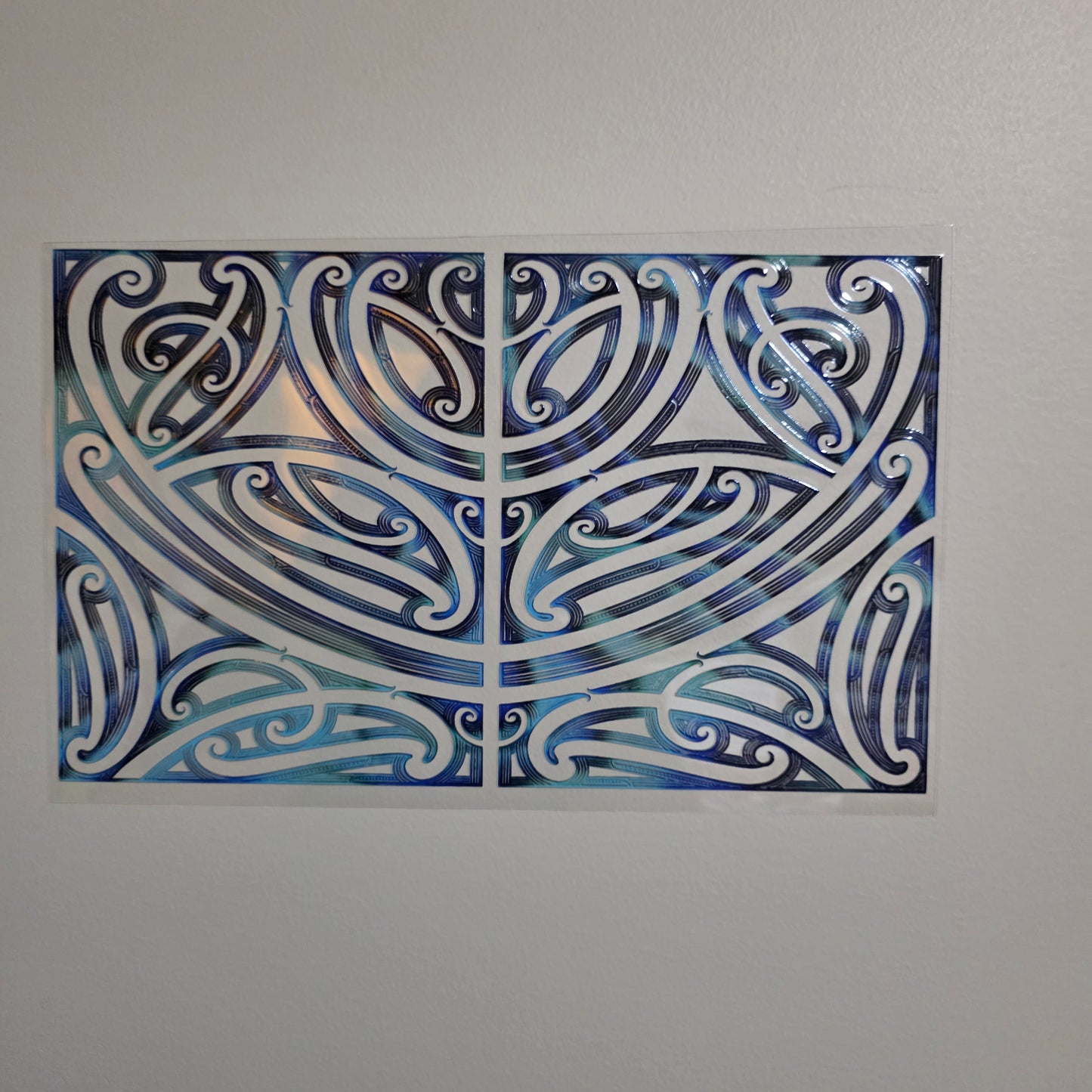 XL UV DTF DECAL MAORI DESIGN 28CMX17CM for touch lamps #255