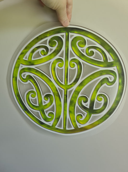 Custom Maori design Iron on DTF 30cm for clothing