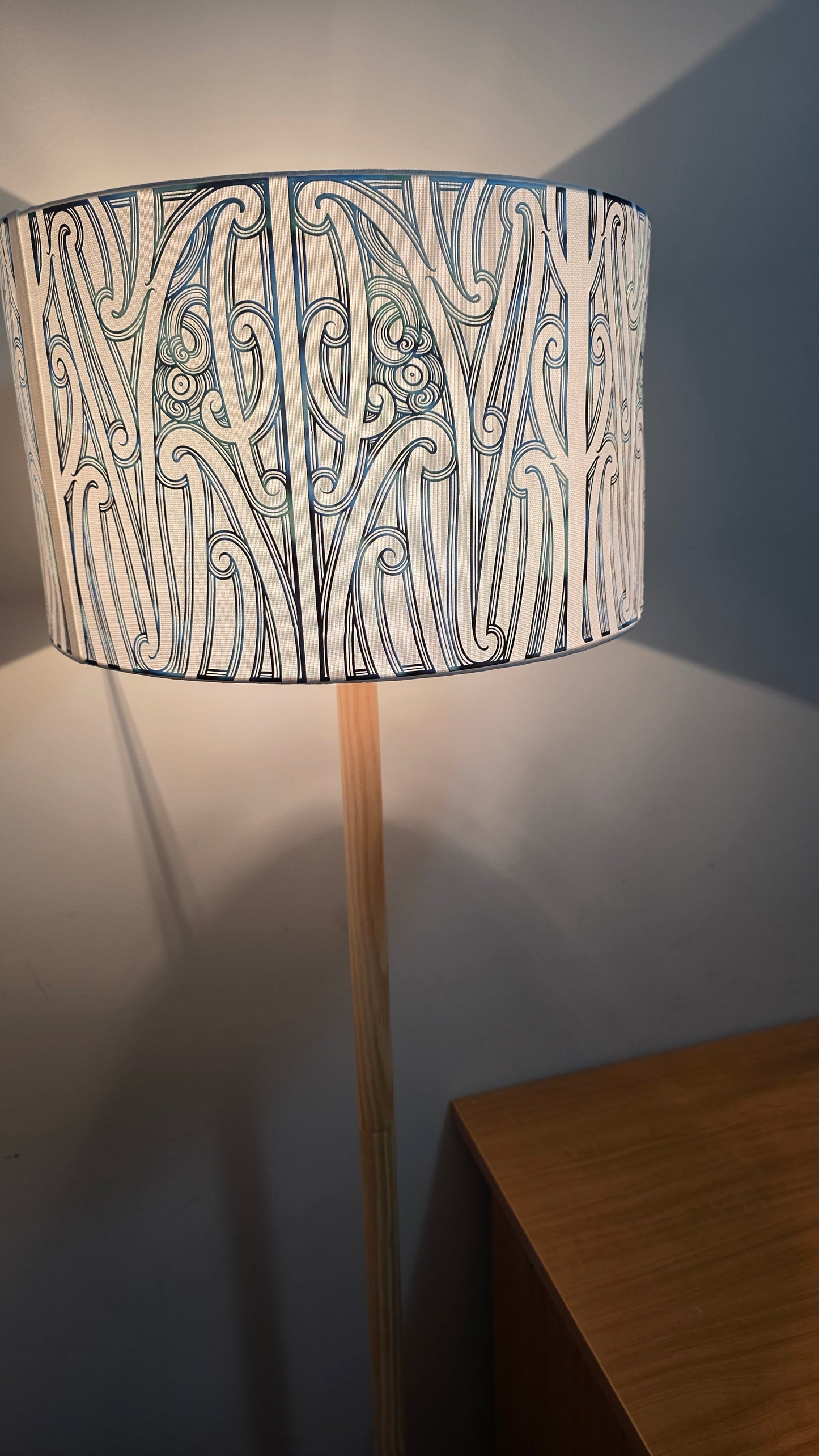 Maori Design Floor Lamp - Paua PRE-ORDER