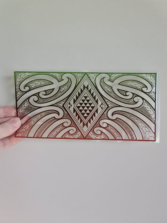 UV dtf Maori design 23cmx11cm 16oz wrap #1055