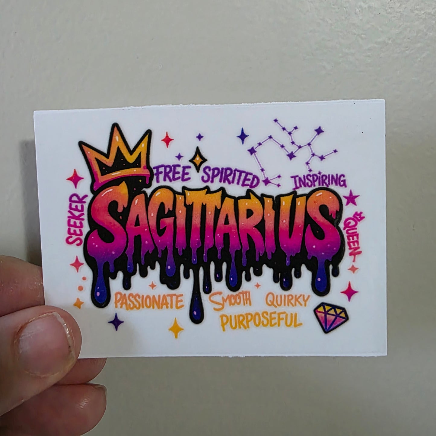 UV DTF sticker transfer 8cm - Sagittarius