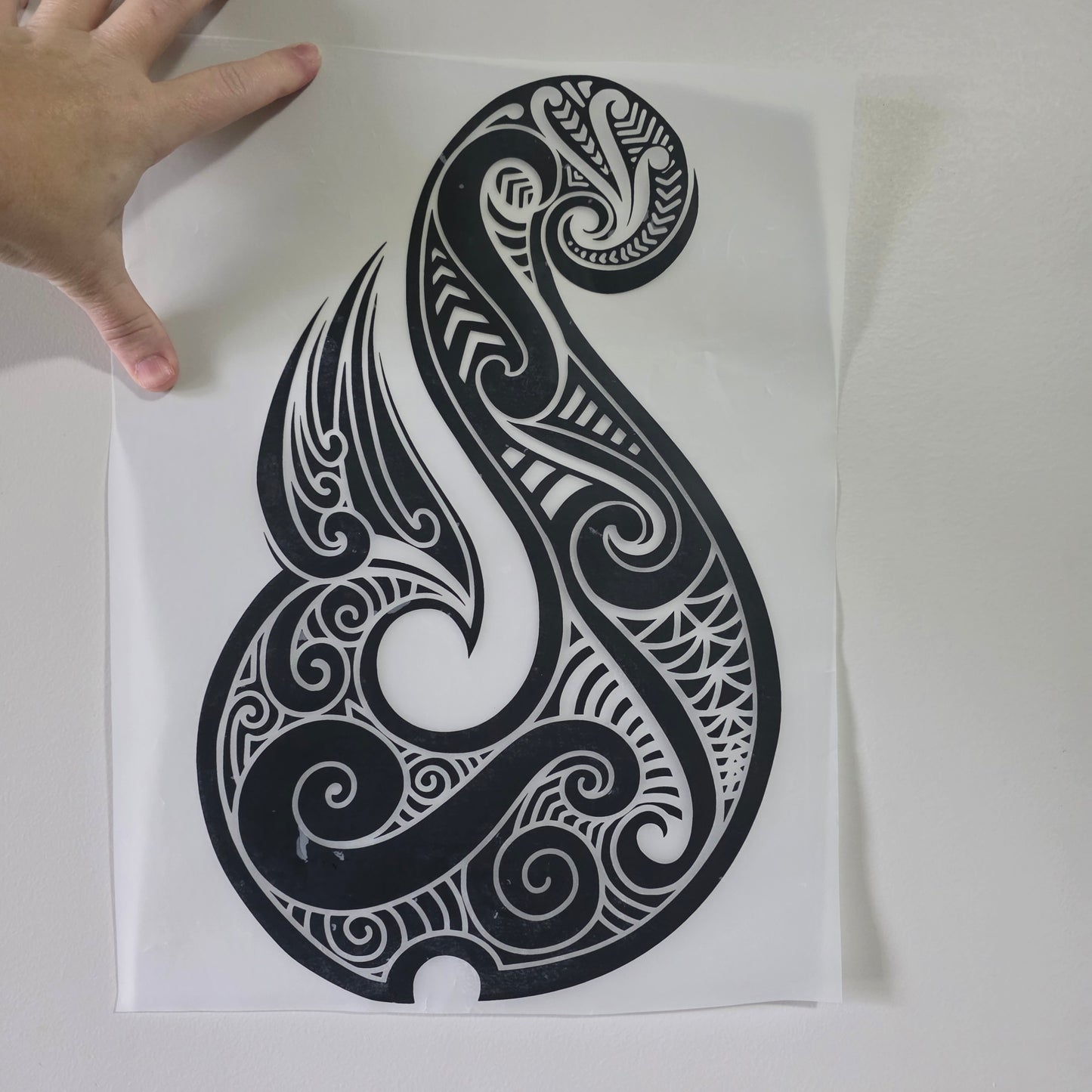 Maori design Iron on DTF XL size 40cm x 25cm