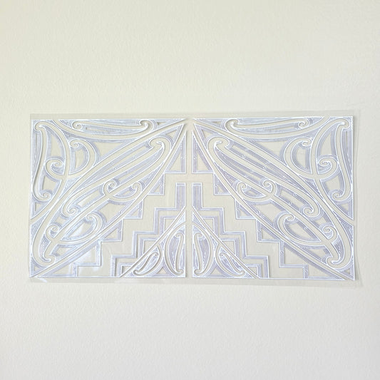30cmx 15cm size UV DTF DECAL MAORI DESIGN for Table lamps #13