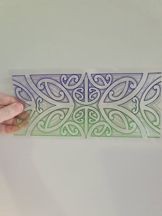 UV dtf Maori design 23cmx11cm 16oz wrap #777