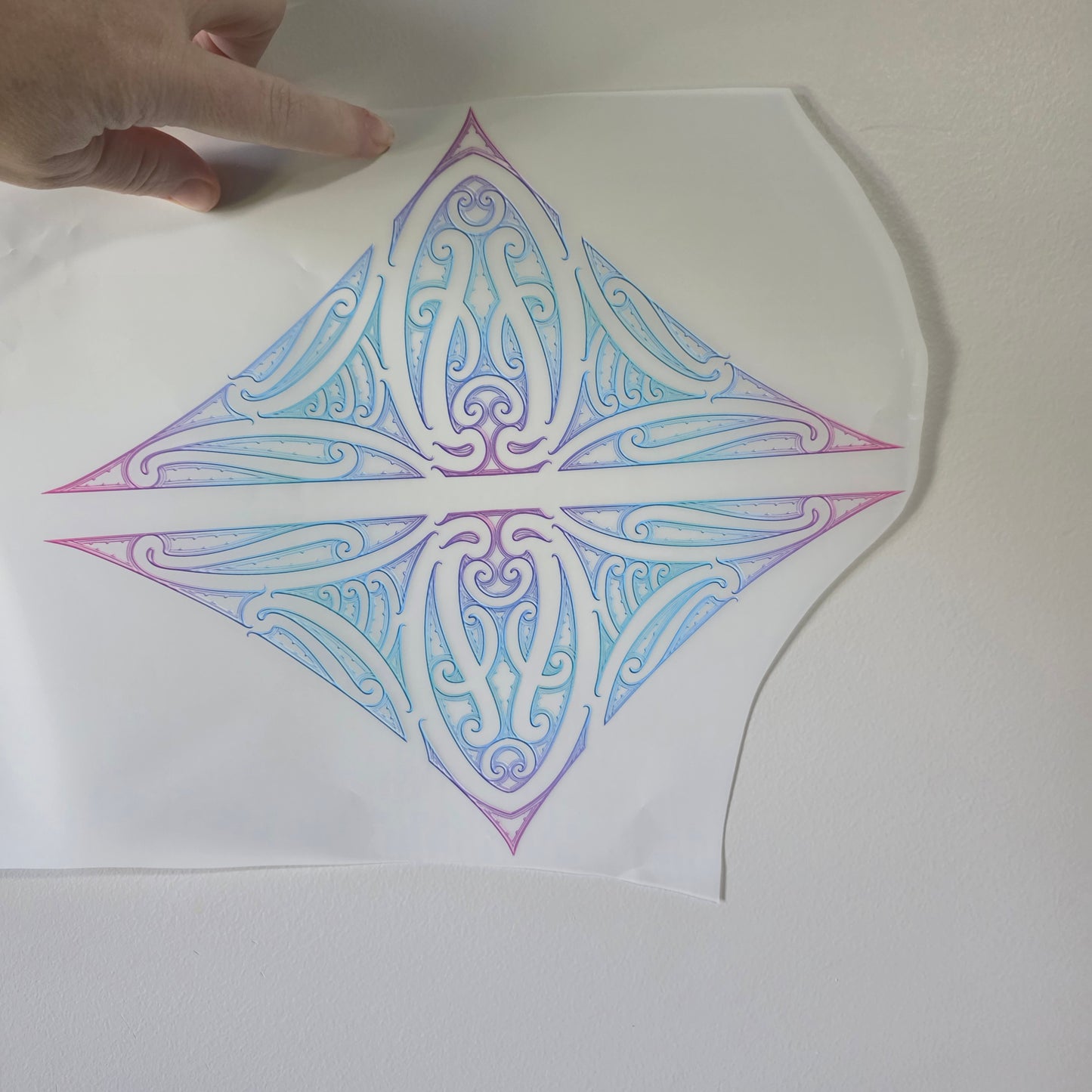 Maori design Iron on DTF 30cm