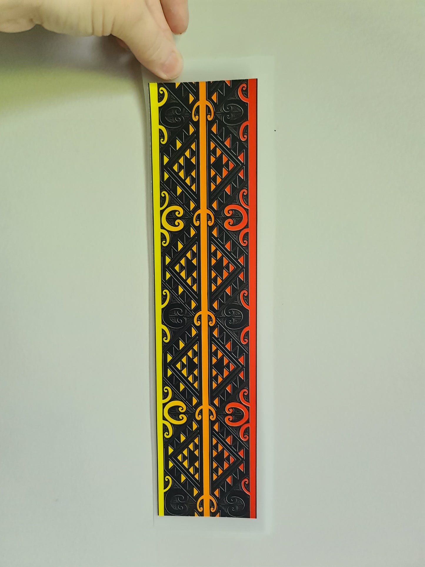 Custom Maori design Iron on DTF 30cm for clothing band