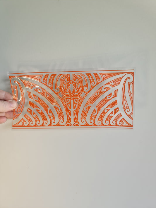 UV dtf transfer Maori design 23cmx11cm 16oz wrap #1307