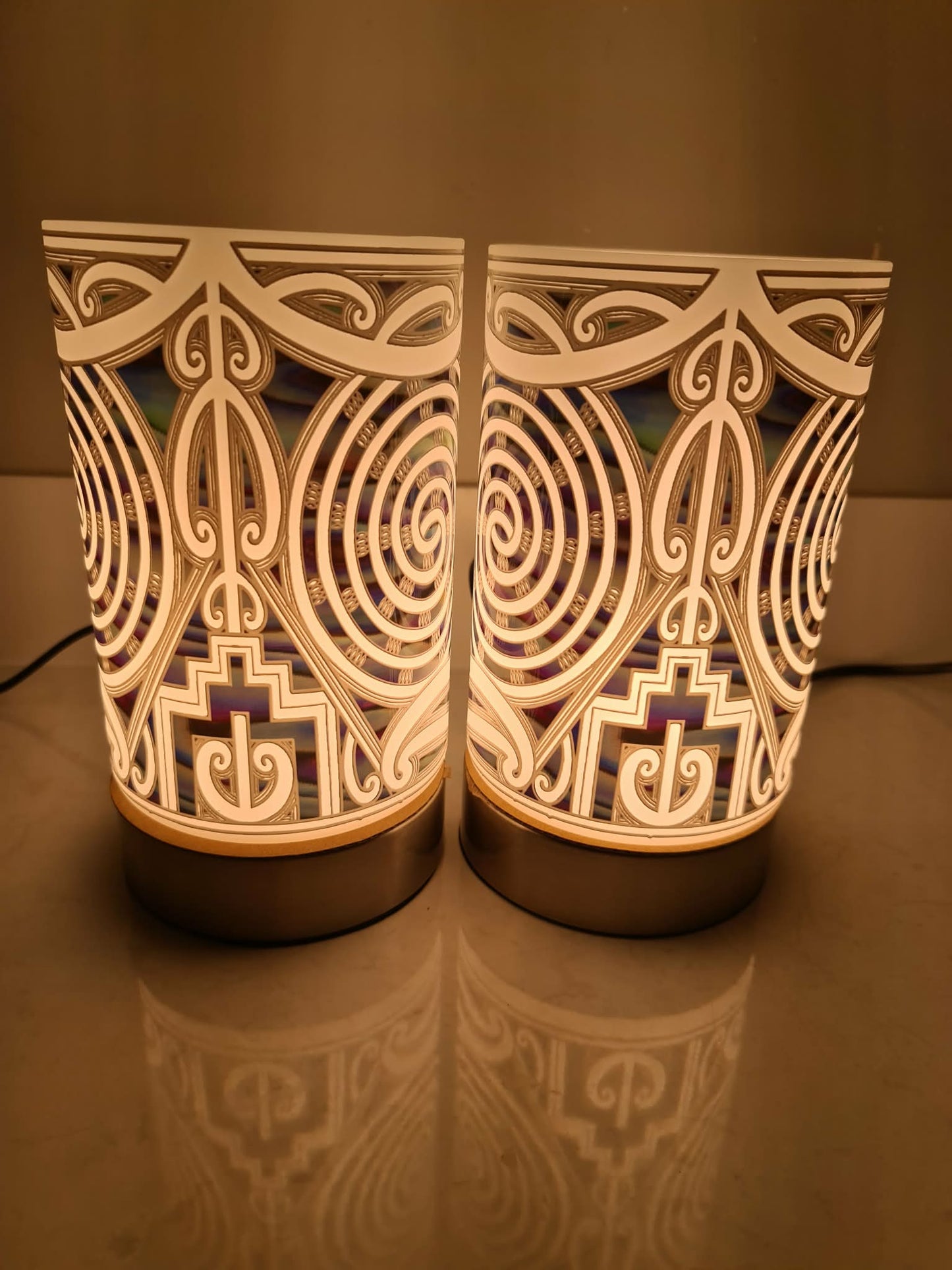 Maori design touch lamp - set 2 lamps (pre-order)