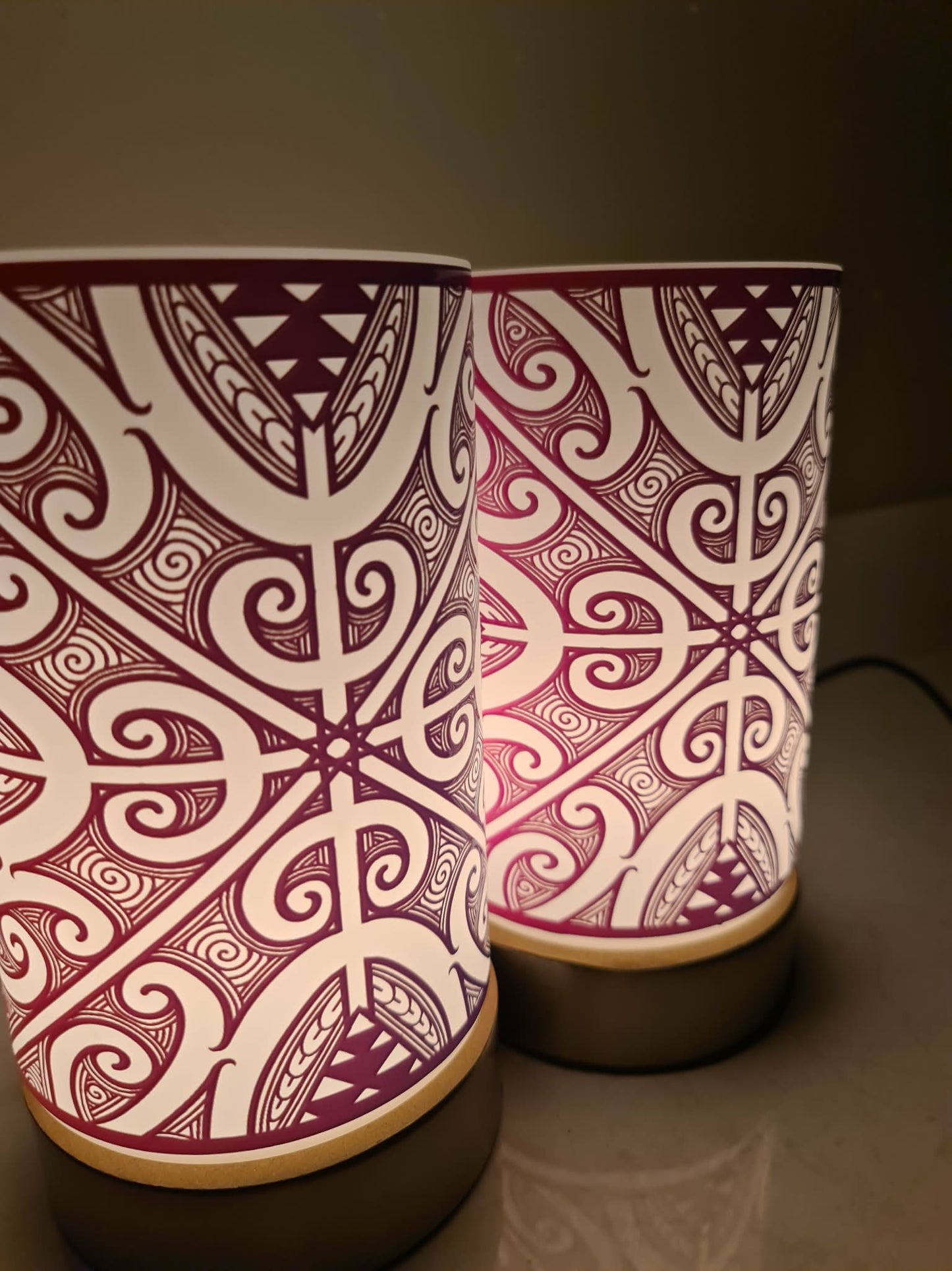 Maori design touch lamp - set 2 lamps (pre-order)