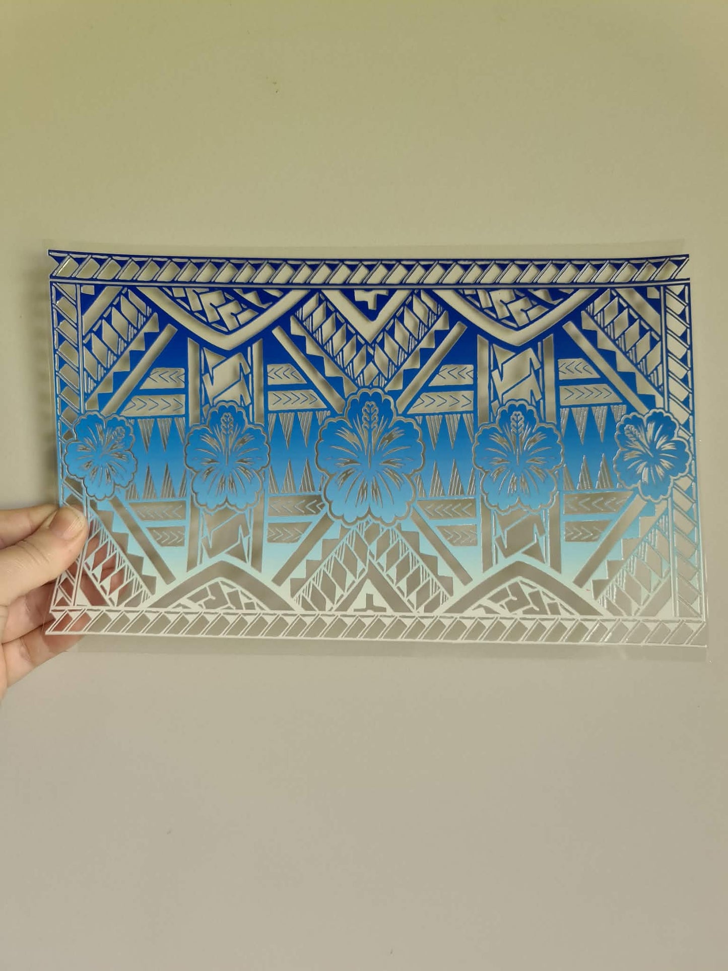 XL UV DTF DECAL MAORI DESIGN 28CMX17CM for touch lamps #216