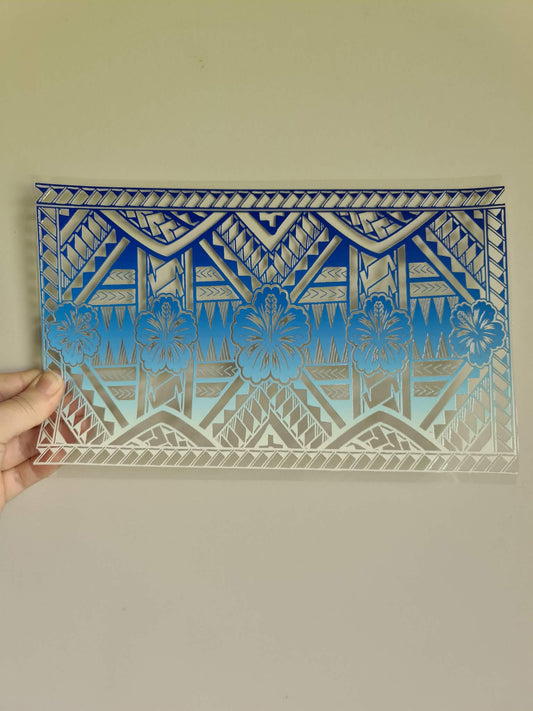 XL UV DTF DECAL MAORI DESIGN 28CMX17CM for touch lamps #216
