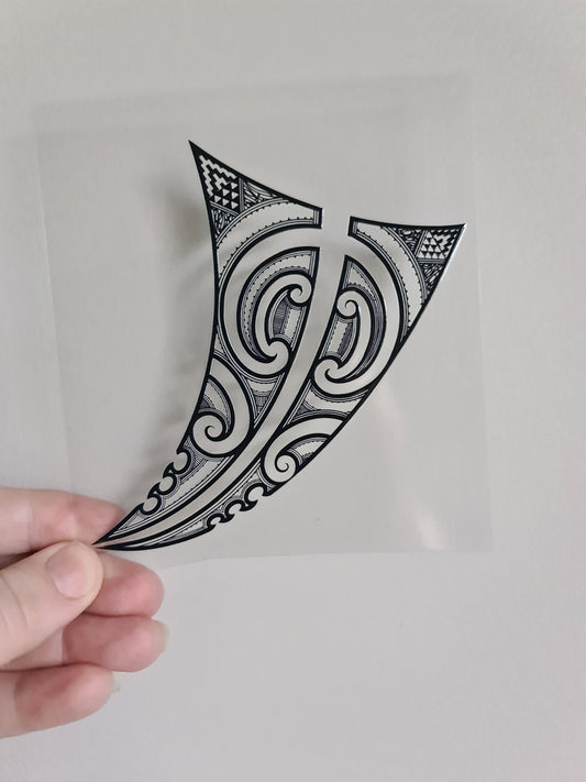UV dtf Maori design mini size 11cmx11cm #462
