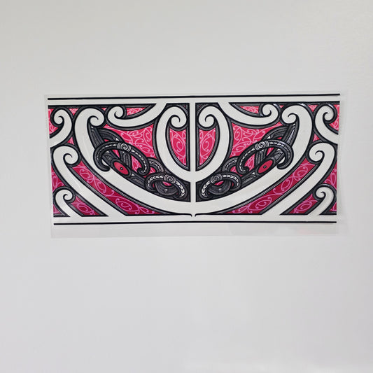 XL UV DTF DECAL MAORI DESIGN 38CMX17CM for touch lamps #20