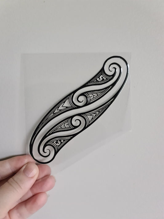 UV dtf Maori design mini size 11cmx11cm #461