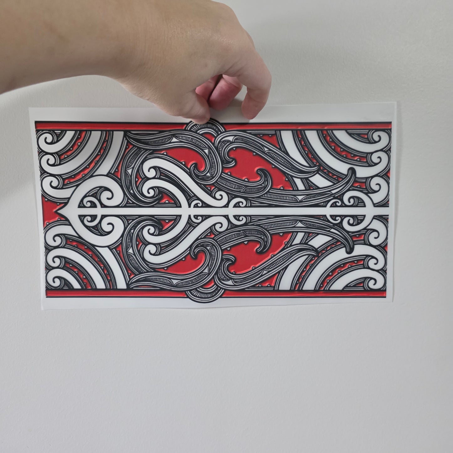 Maori design Iron on DTF 30cm x 16cm