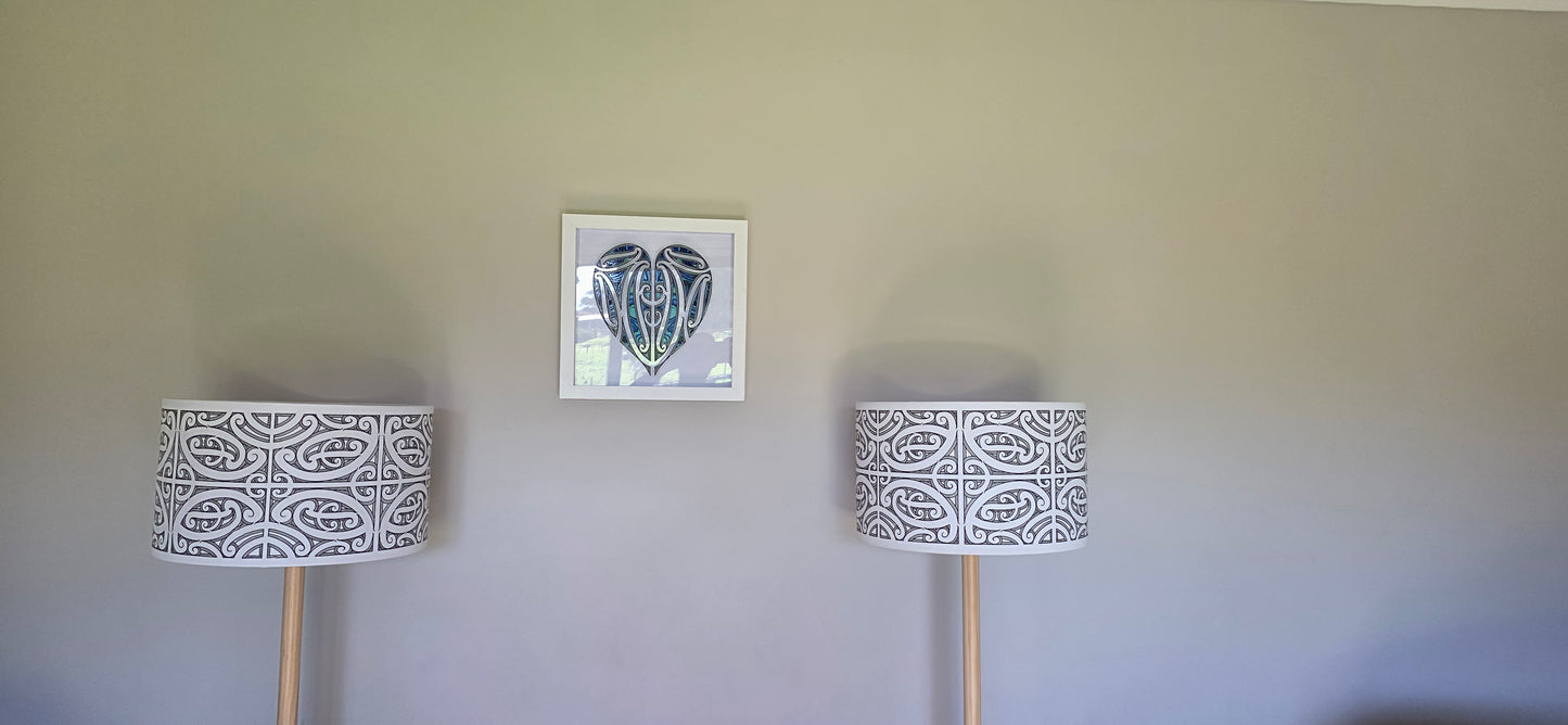 Maori Design Floor Lamp - Black design -PRE-ORDER
