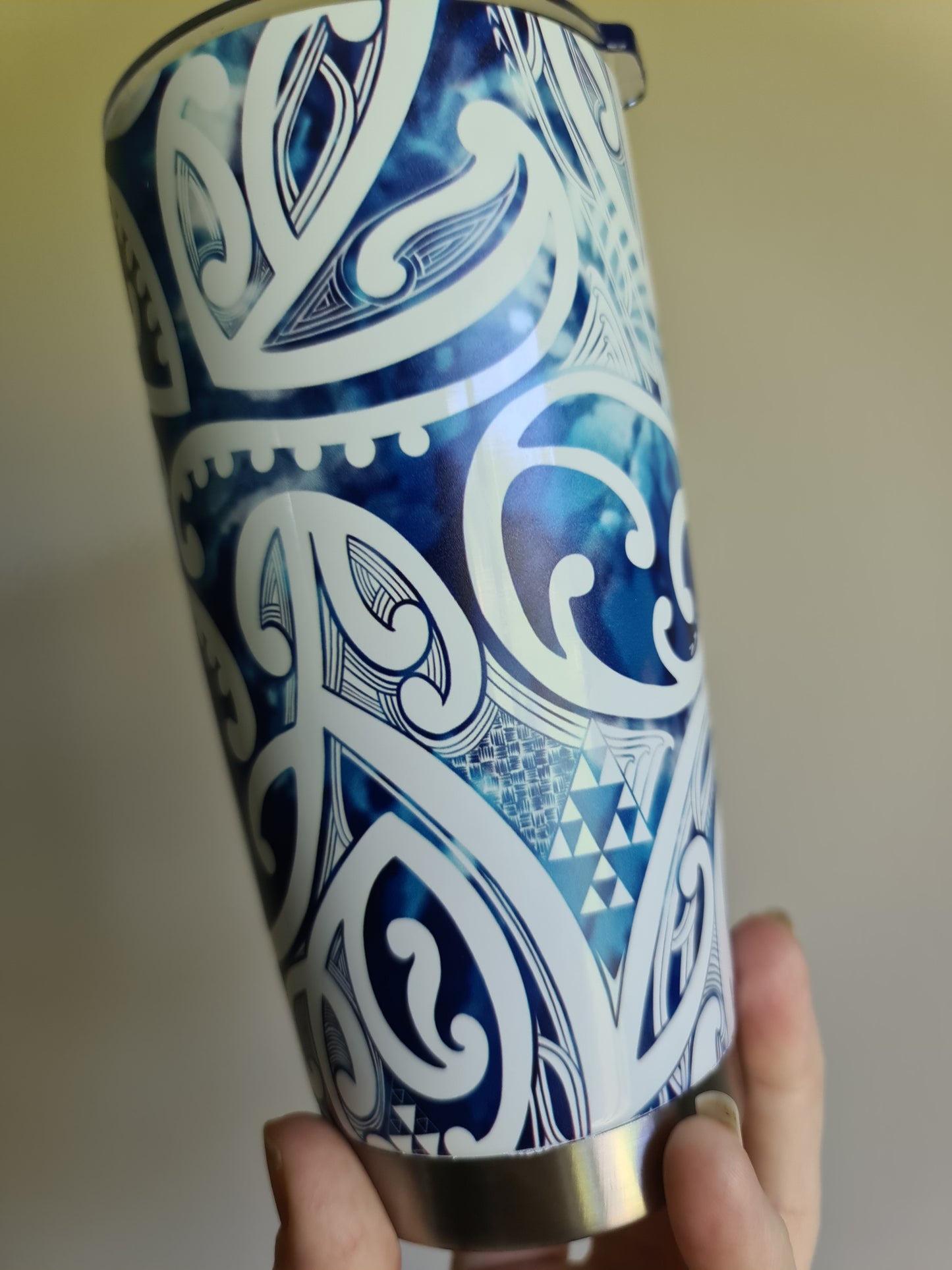 20oz custom Maori design travel cup
