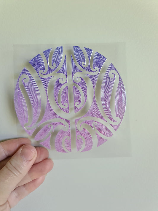 UV dtf Maori design mini size 11cmx11cm #571