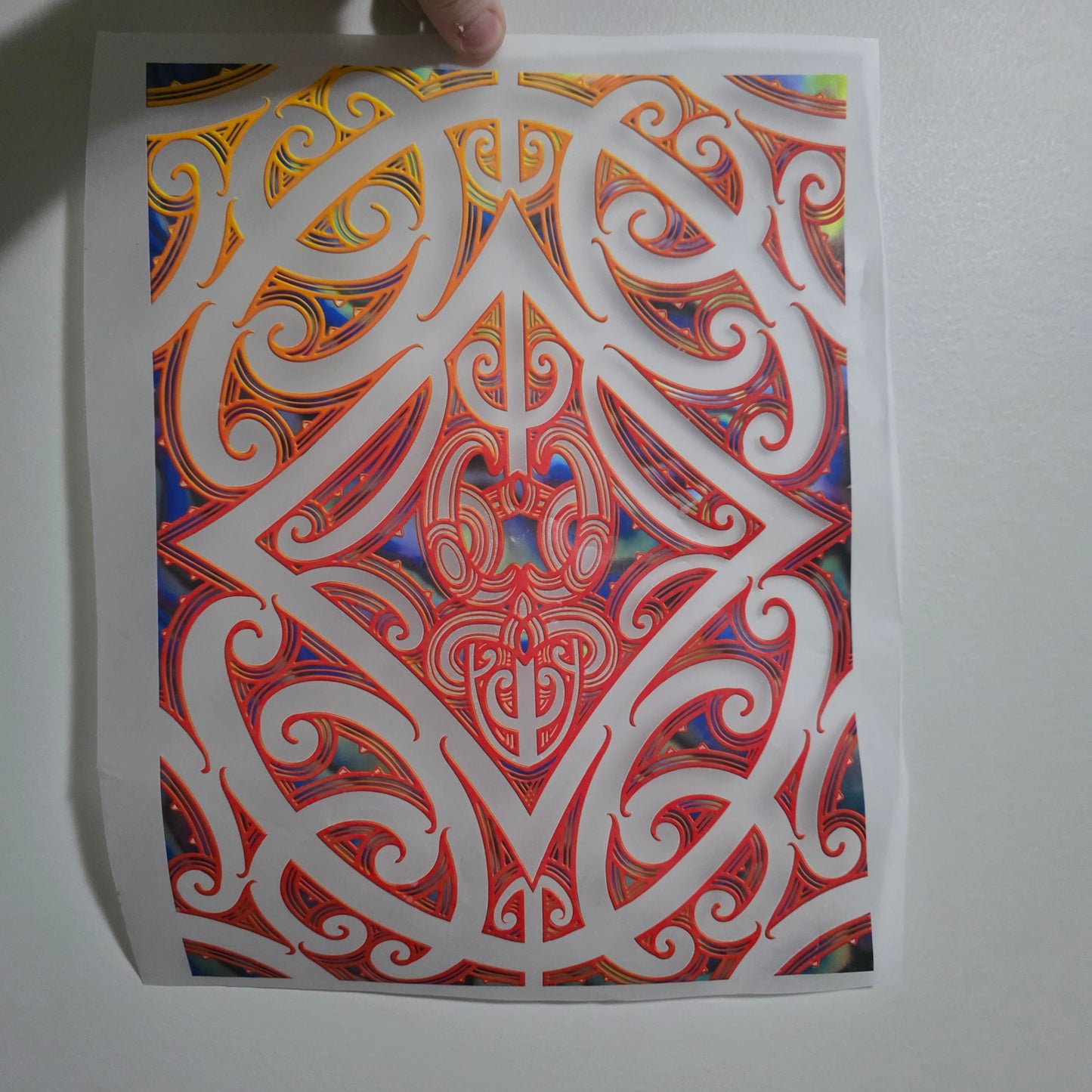 Maori design Iron on 30cm