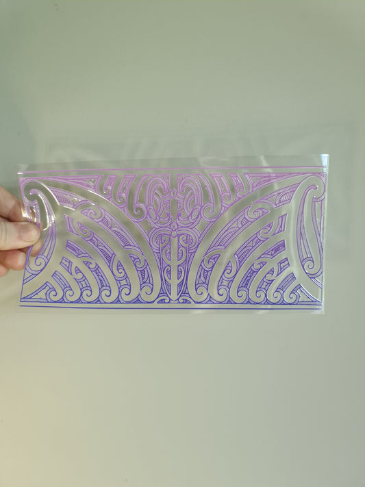 UV dtf transfer Maori design 23cmx11cm 16oz wrap #1417