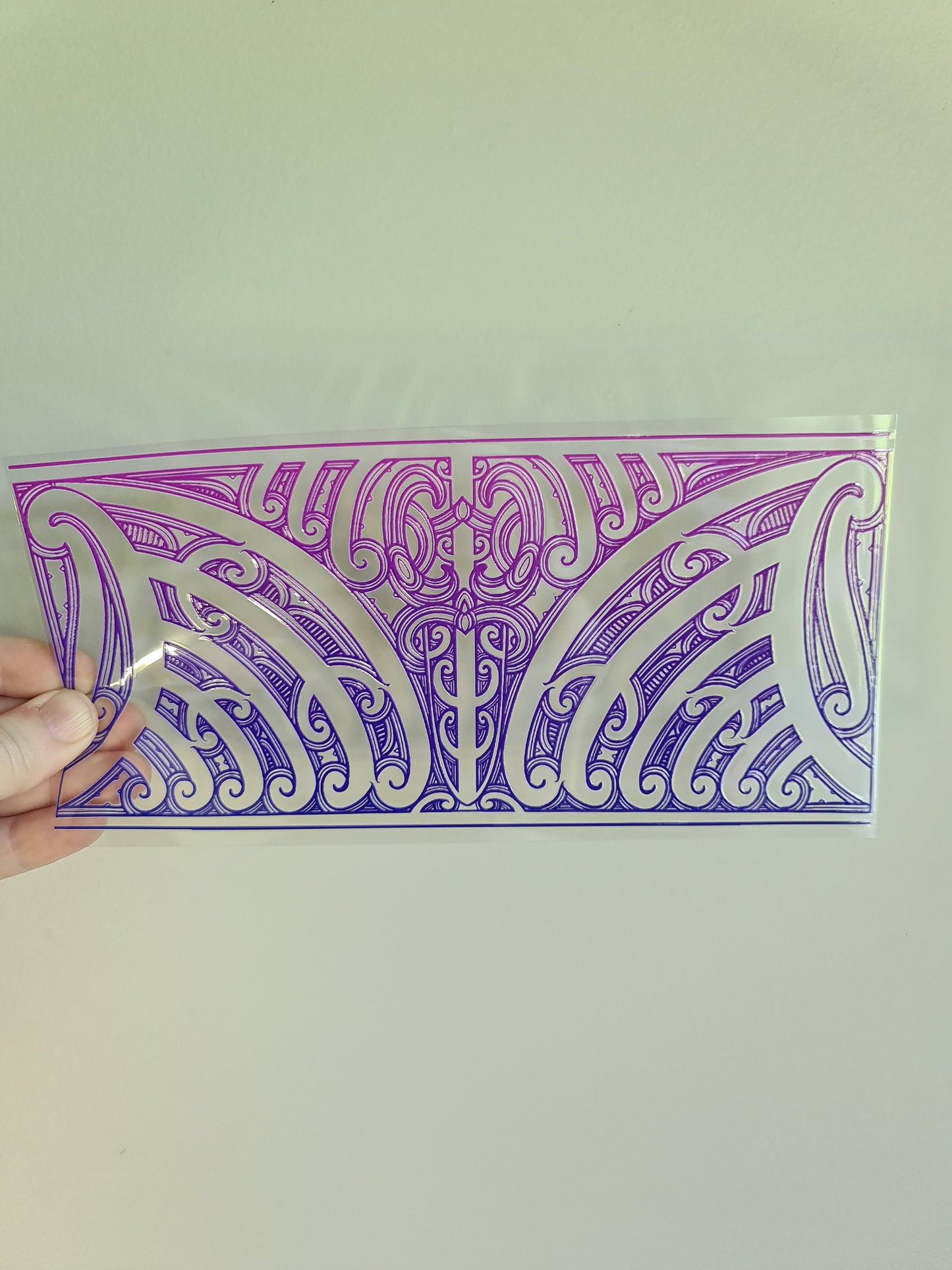 UV dtf transfer Maori design 23cmx11cm 16oz wrap #1347
