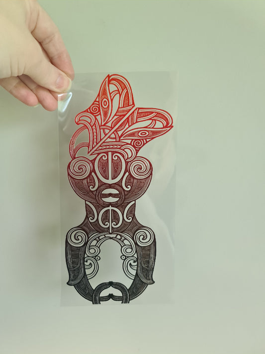 UV dtf transfer Maori design 23cmx11cm 16oz wrap #1255