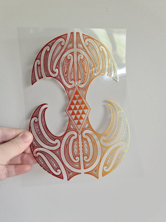 UV dtf Maori design A5 size 21cmx 14.8cm #403