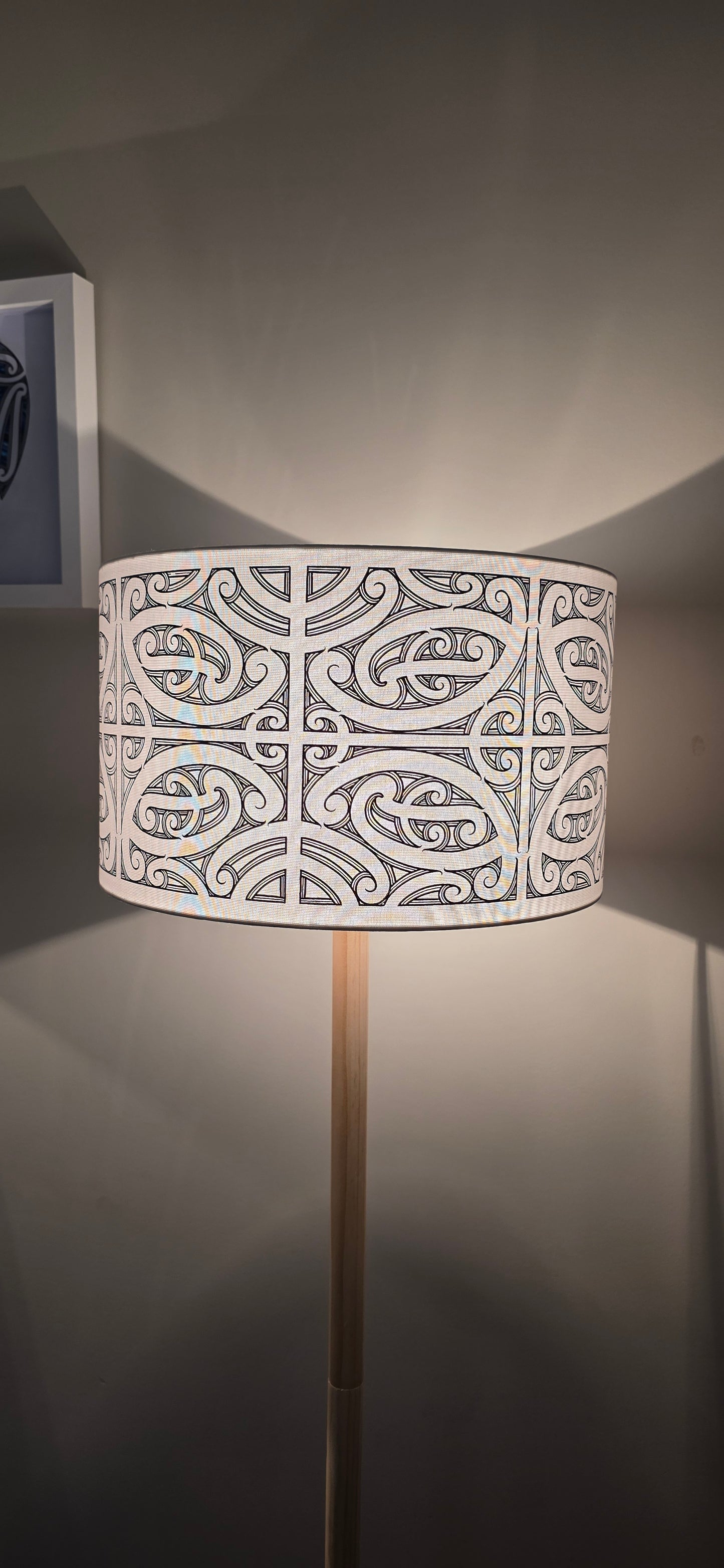 Maori Design Floor Lamp - Black design -PRE-ORDER