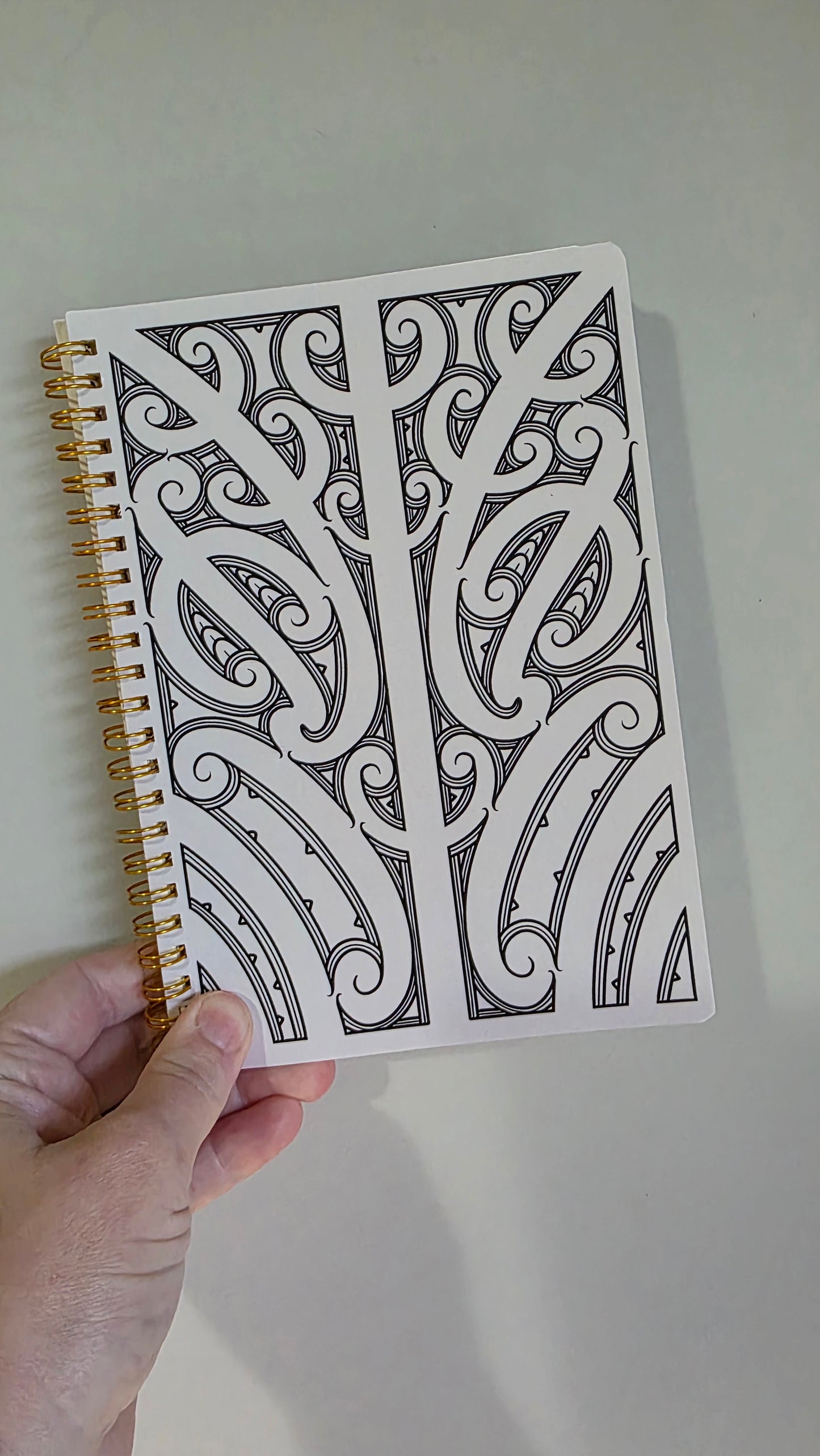 Custom A5 Maori design notebook
