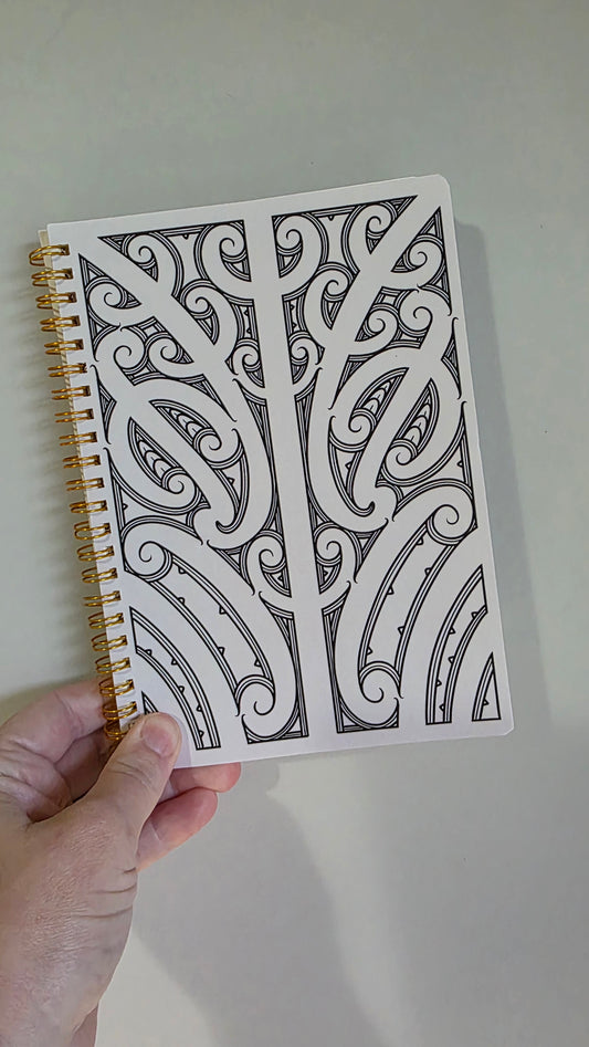 Custom A5 Maori design notebook