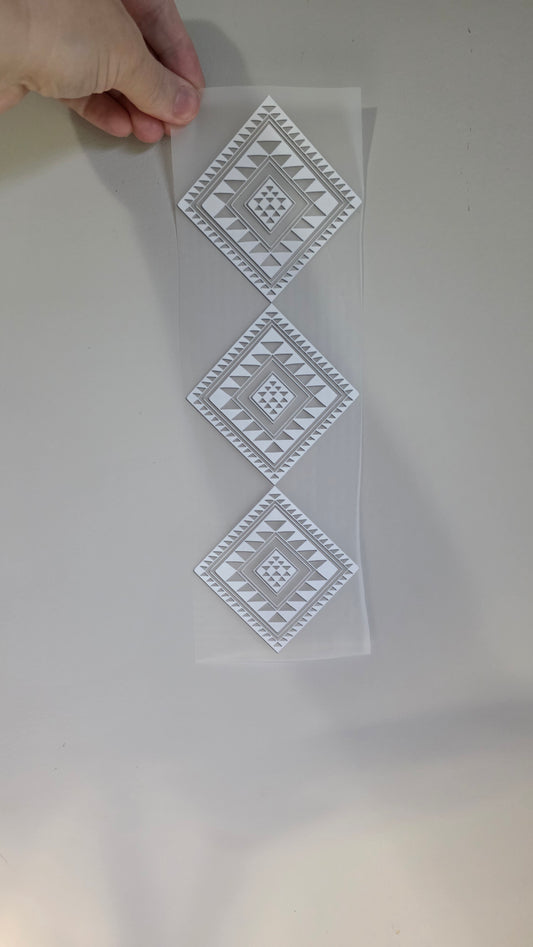 Maori design Iron on DTF 30cm for clothing