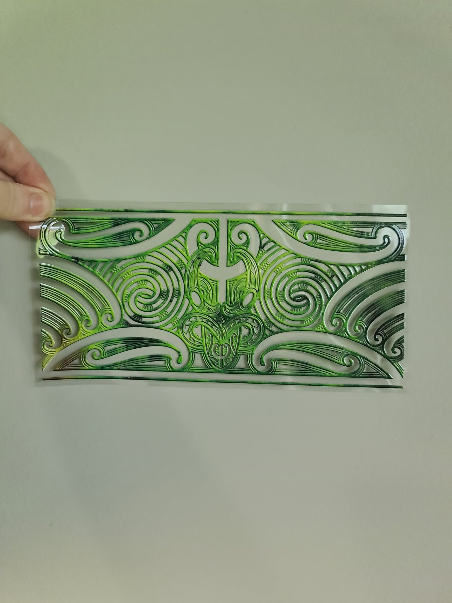 UV dtf transfer Maori design 23cmx11cm 16oz wrap #1166