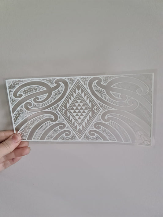UV dtf Maori design 23cmx11cm 16oz wrap #1144