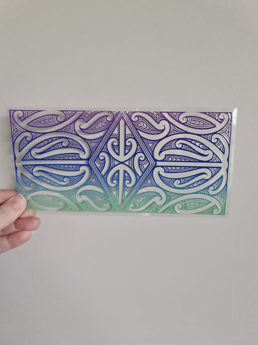 UV dtf Maori design 23cmx11cm 16oz wrap #1075