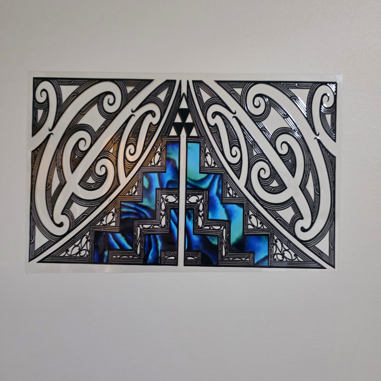 XL UV DTF DECAL MAORI DESIGN 28CMX17CM for touch lamps #297