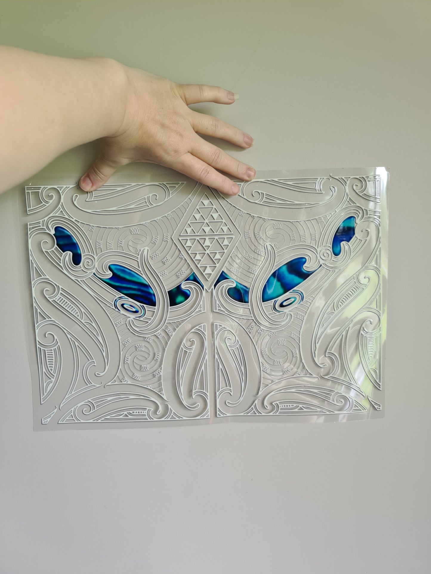 XXL UV DTF DECAL MAORI DESIGN 38CM  Window decal