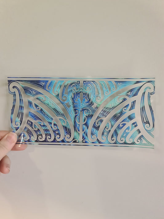 UV dtf transfer Maori design 23cmx11cm 16oz wrap #1175