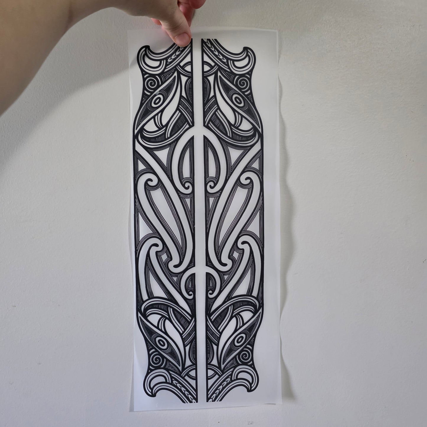 Maori design Iron on 39cm - XL
