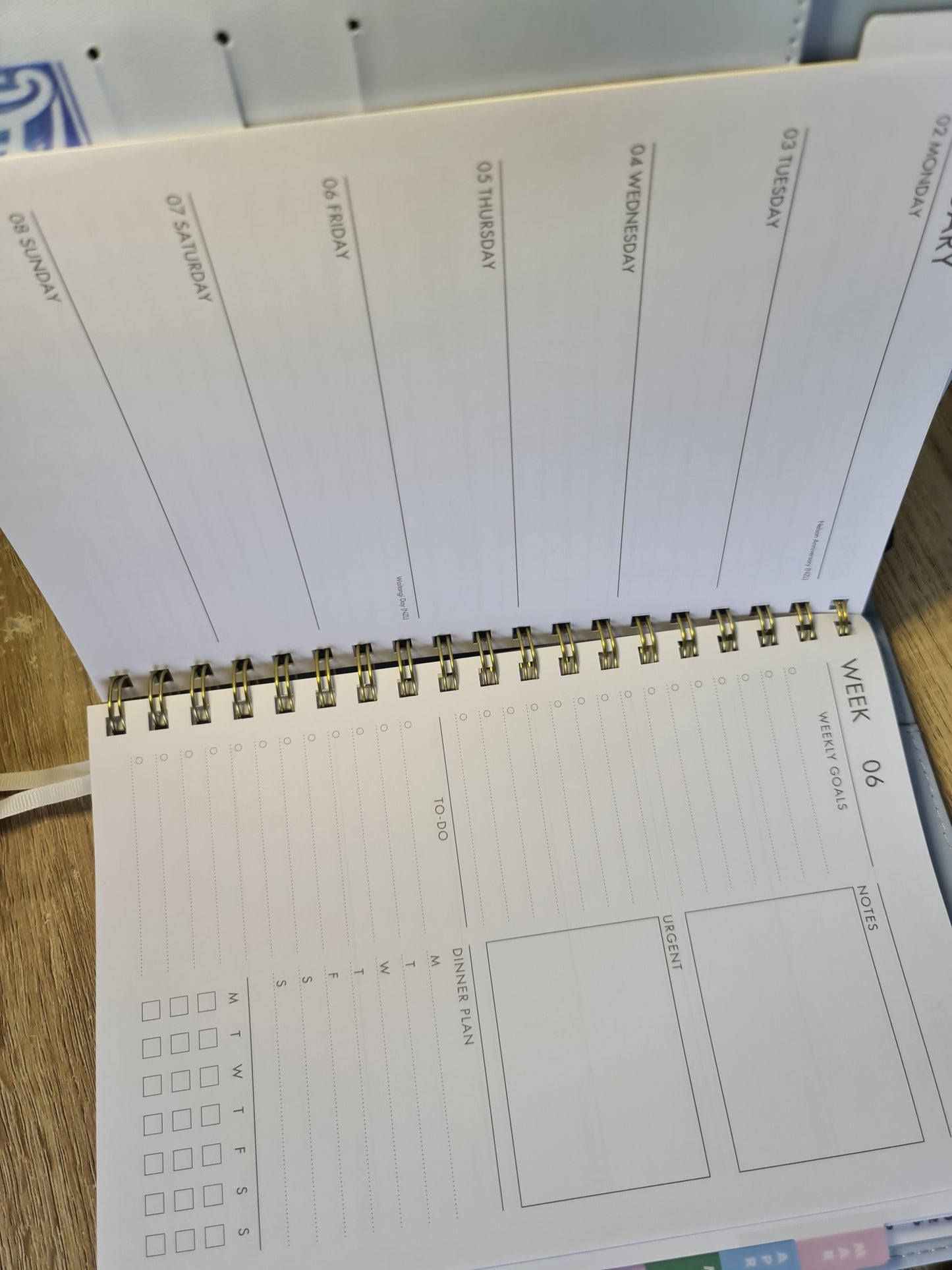 2026 Diary Planner blue