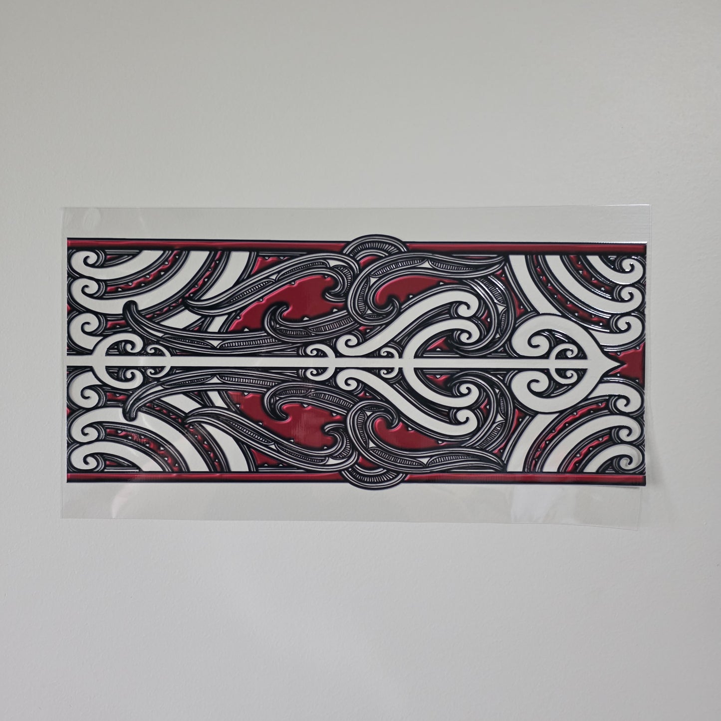 XL UV DTF DECAL MAORI DESIGN 38CMX17CM for touch lamps #46