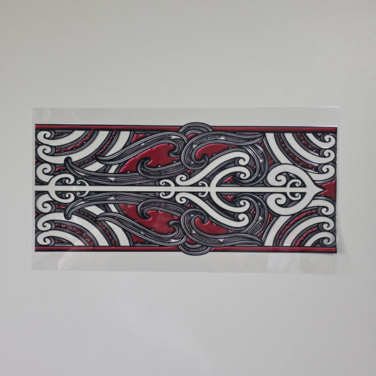 XL UV DTF DECAL MAORI DESIGN 38CMX17CM for touch lamps #46