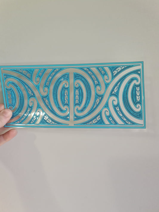 UV dtf Maori design 23cmx11cm 16oz wrap #775