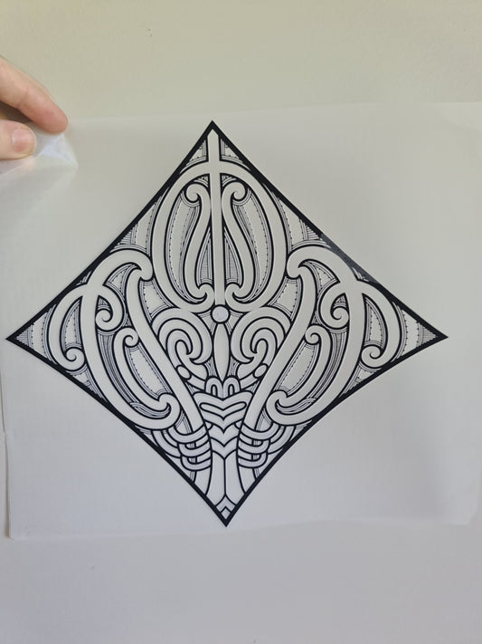 Sublimation custom Maori design Iron on 30cm