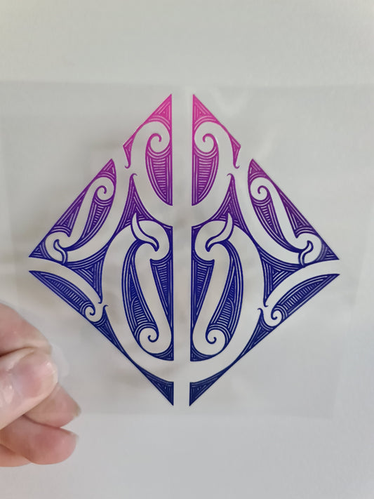UV dtf Maori design mini size 11cmx11cm #943