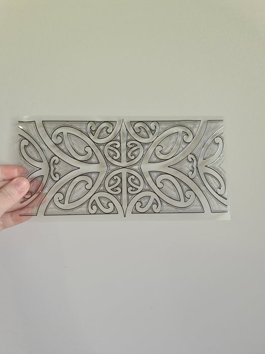 UV dtf Maori design 23cmx11cm 16oz wrap #671