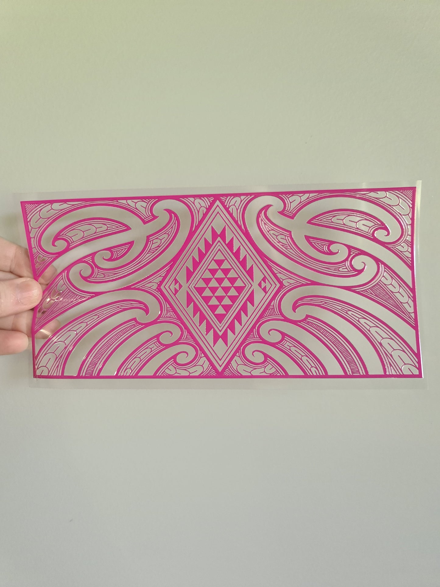 UV dtf Maori design 23cmx11cm 16oz wrap #697