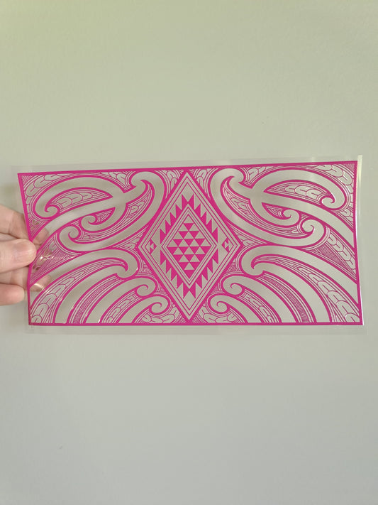 UV dtf Maori design 23cmx11cm 16oz wrap #697